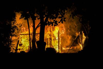 Stuttgart: Gartengrundstueck brennt vollstaendig nieder